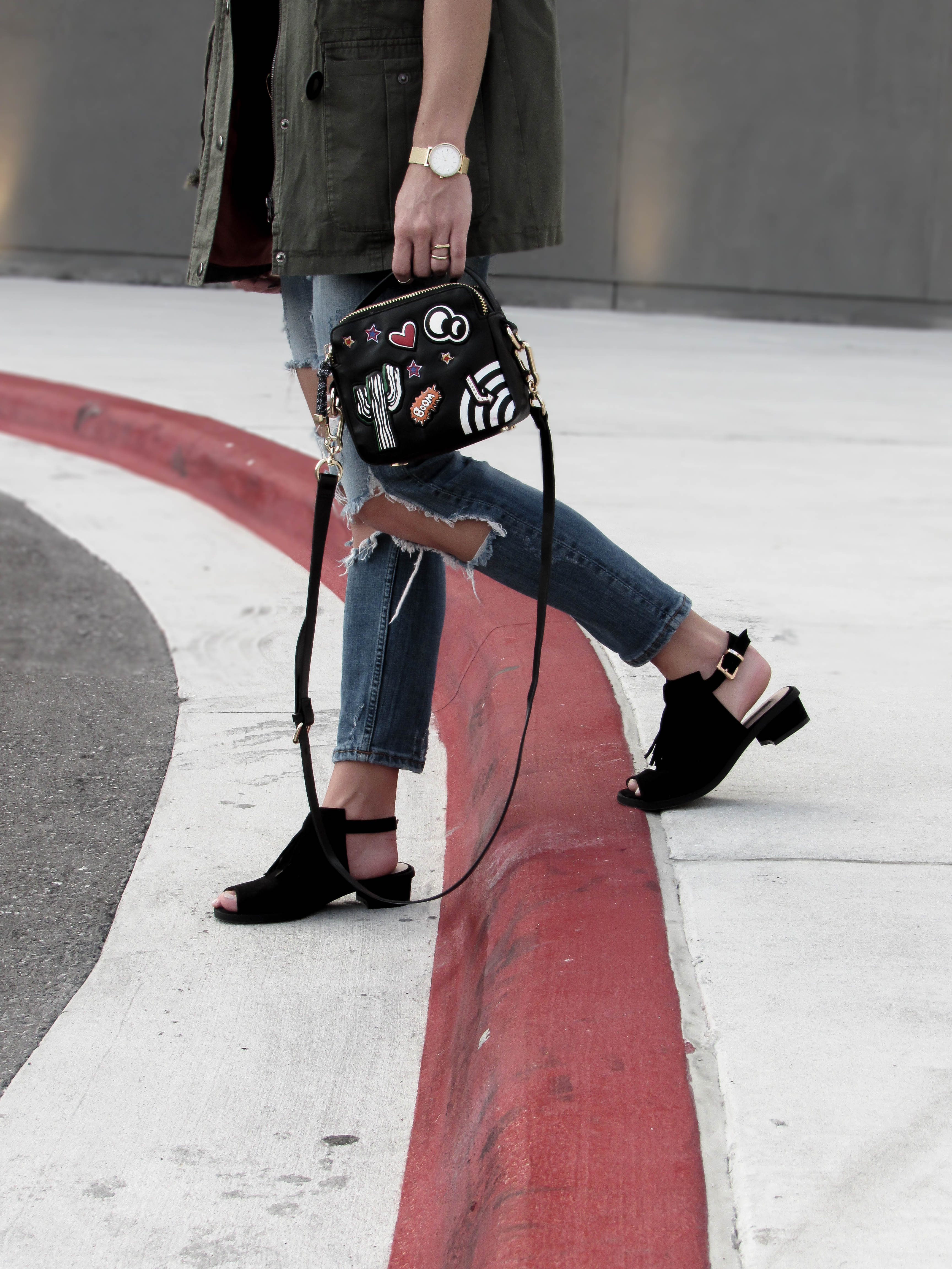 zara_patchwork_purse_ripped_cigarette_jeans_topshop_Blinder_Fringe_Slingback_Sandal_pinterest