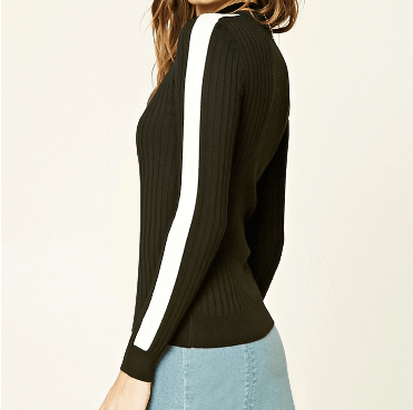 forever21_contrast_trimmed_knit_top_outfit_pinterest