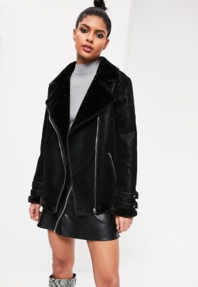 missguided_faux_fur_lined_aviator_jacket_black
