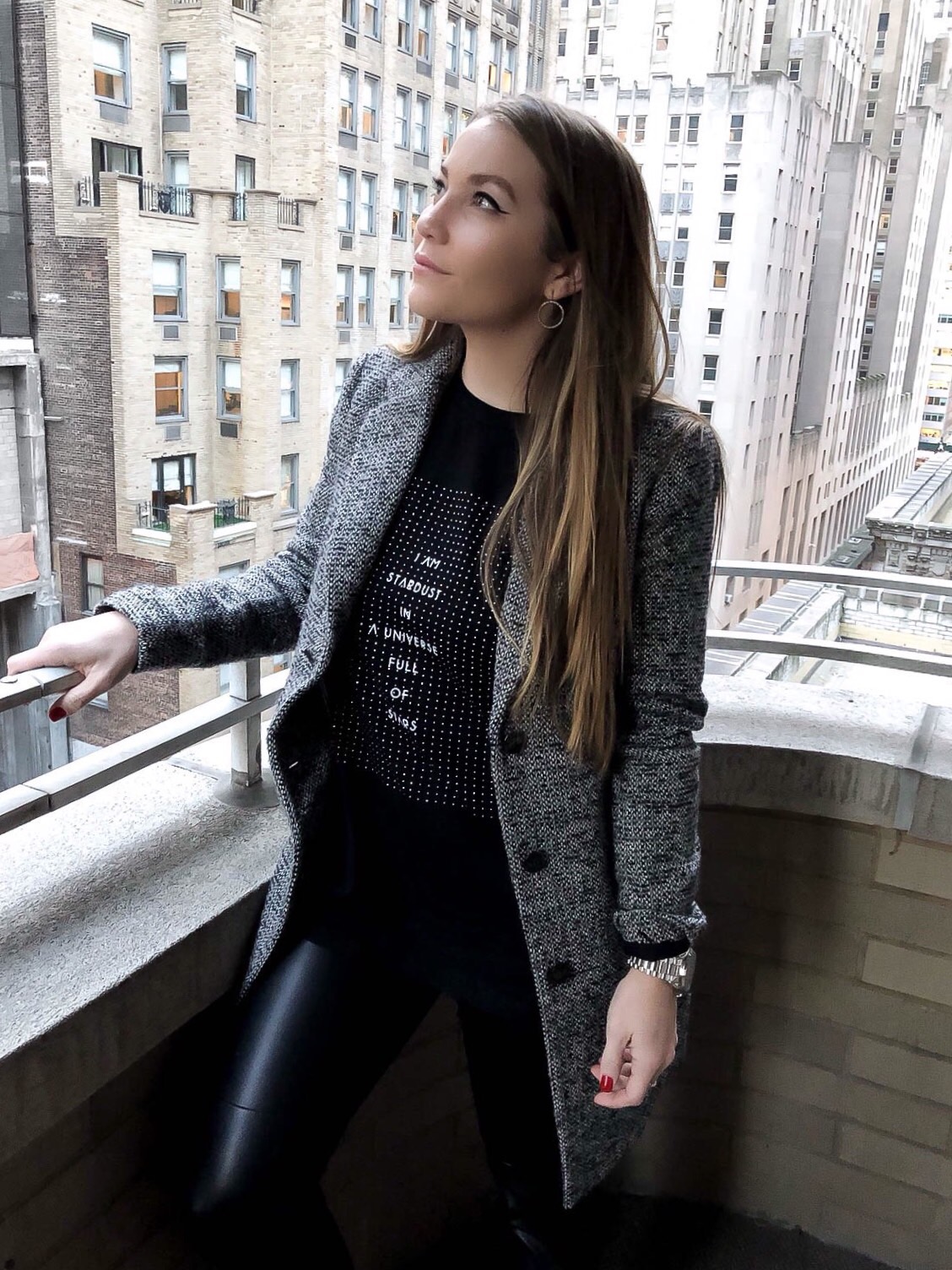 zara_t-shirt-with-shimmery-slogan_pinterest_outfit_nyc
